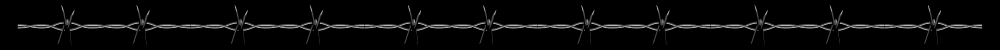 line of barbed wire