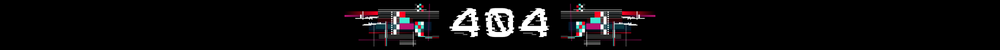 line that consists of two glitches and the number 404 in the middle.