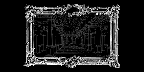 the mirror is showing a hallway. it's not a reflection.